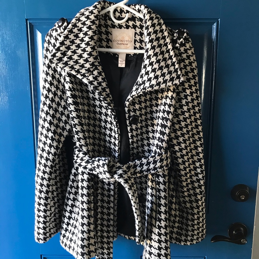 Houndstooth Pea Coat - image 5